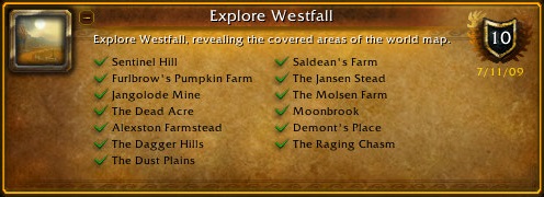 Sentinel Hill, Saldean's Farm, Furlbrow's Pumpkin Farm, The Jansen Stead, Jangolode Mine, The Molsen Farm, The Dead Acre, Moonbrook, Alexston Farmstead, Demont's Place, The Dagger Hills, The Raging Chasm, The Dust Plains